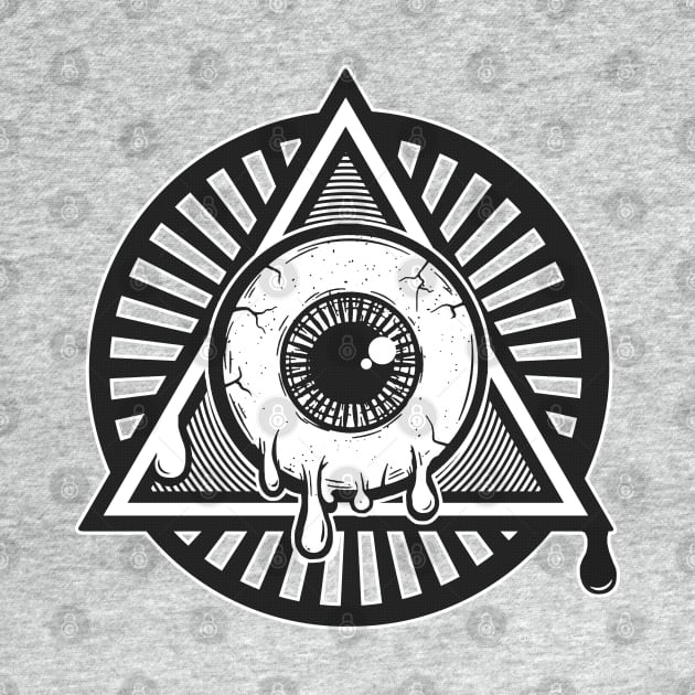 All-Seeing I ------ Illuminati Melty Eye Symbol by DankFutura